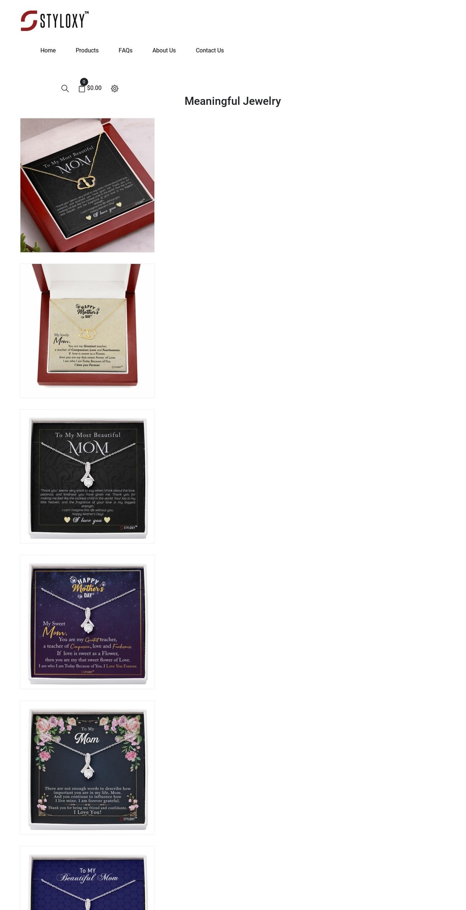 styloxy.com shopify website screenshot
