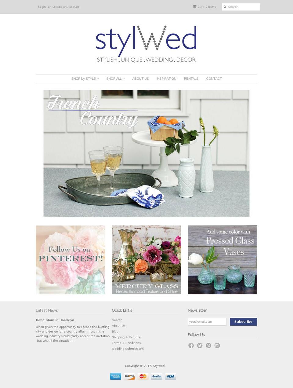 stylwed.com shopify website screenshot