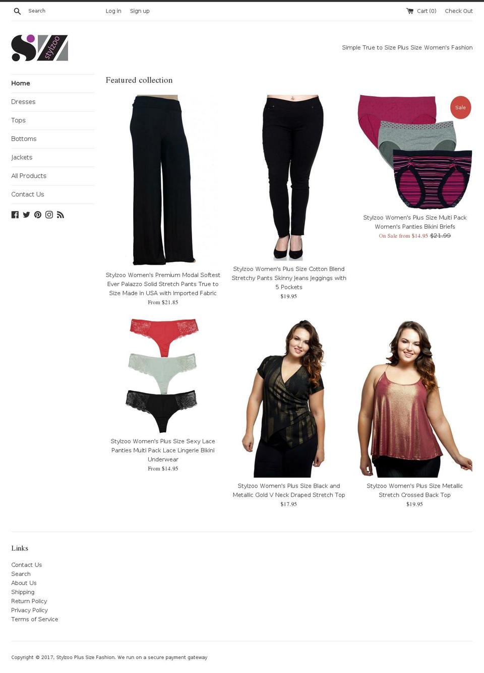 stylzoo.net shopify website screenshot