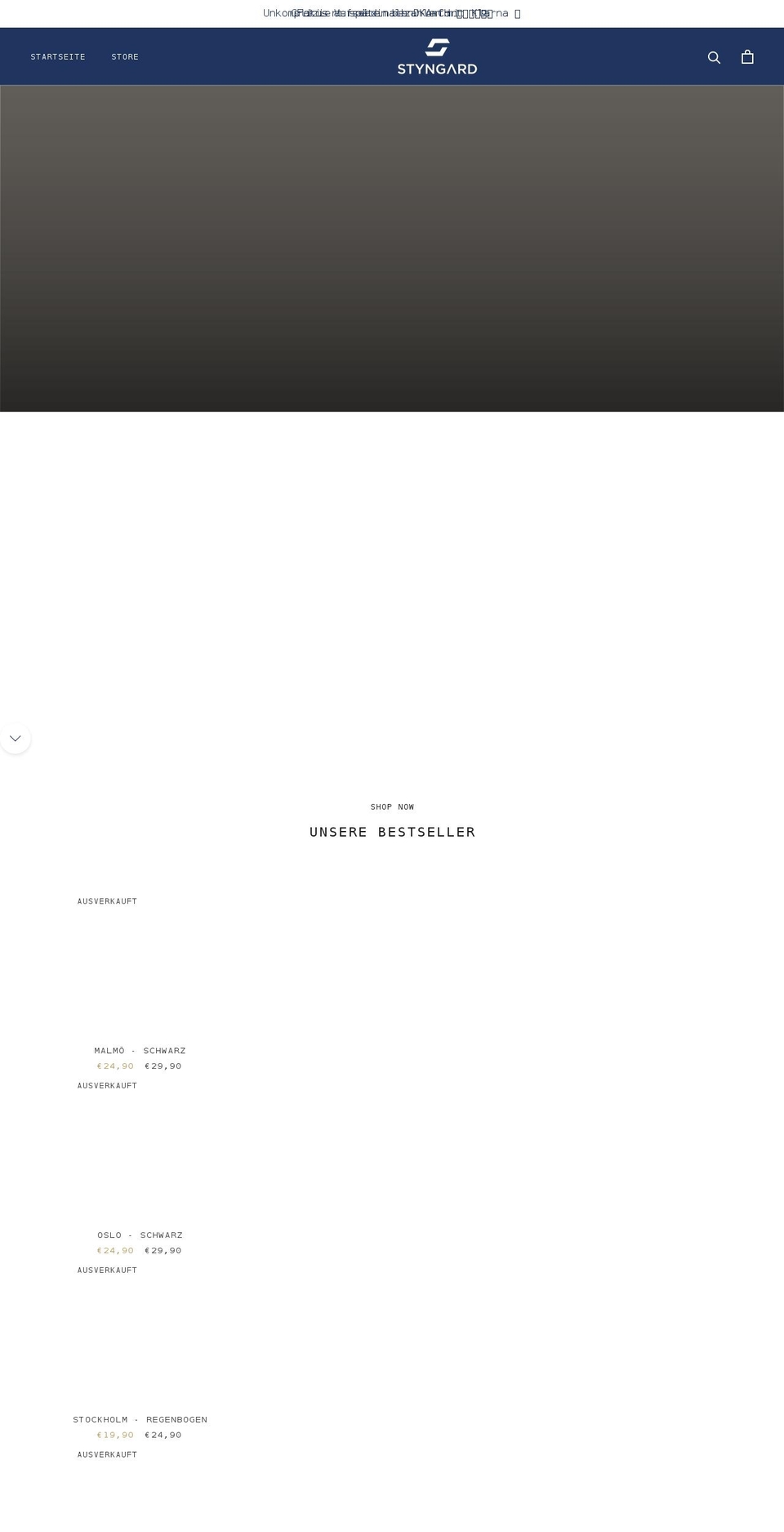styngard.com shopify website screenshot