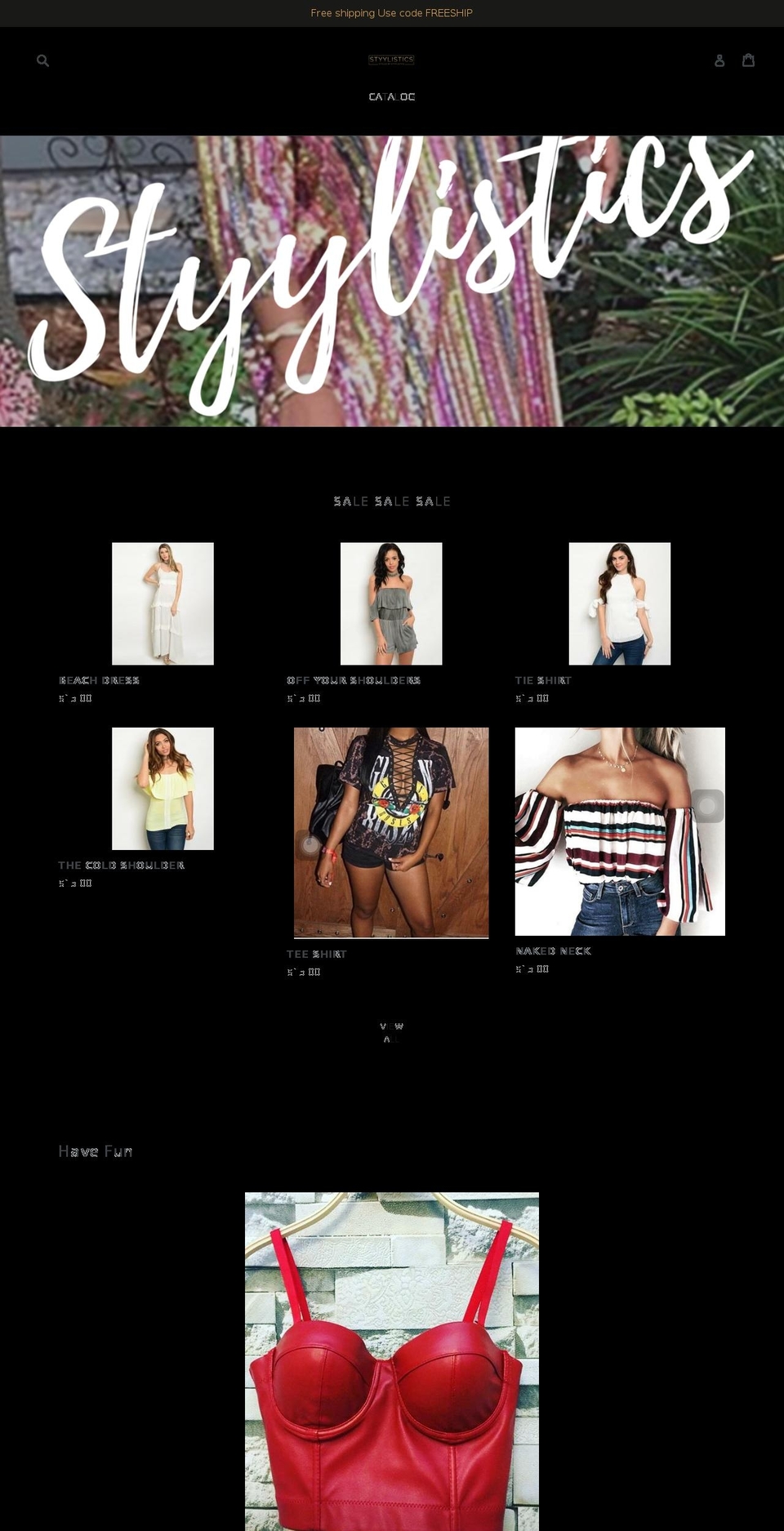 styylistics.com — Shopify storefront screenshot