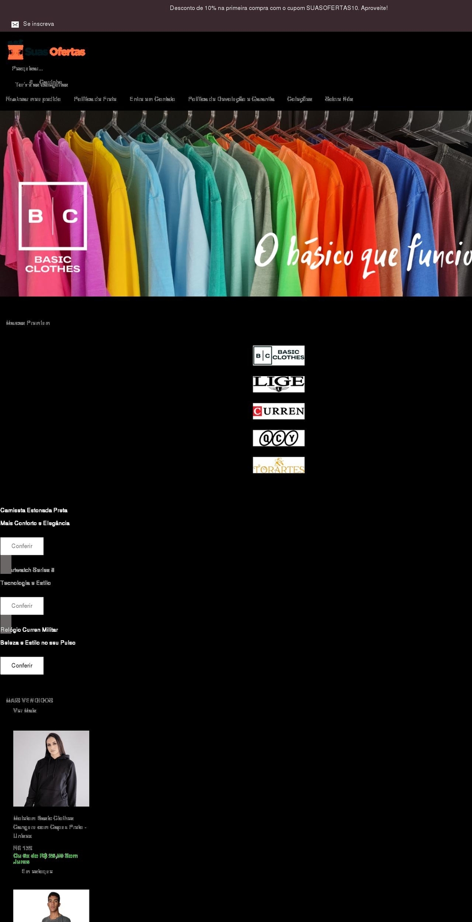 suasofertas.com shopify website screenshot