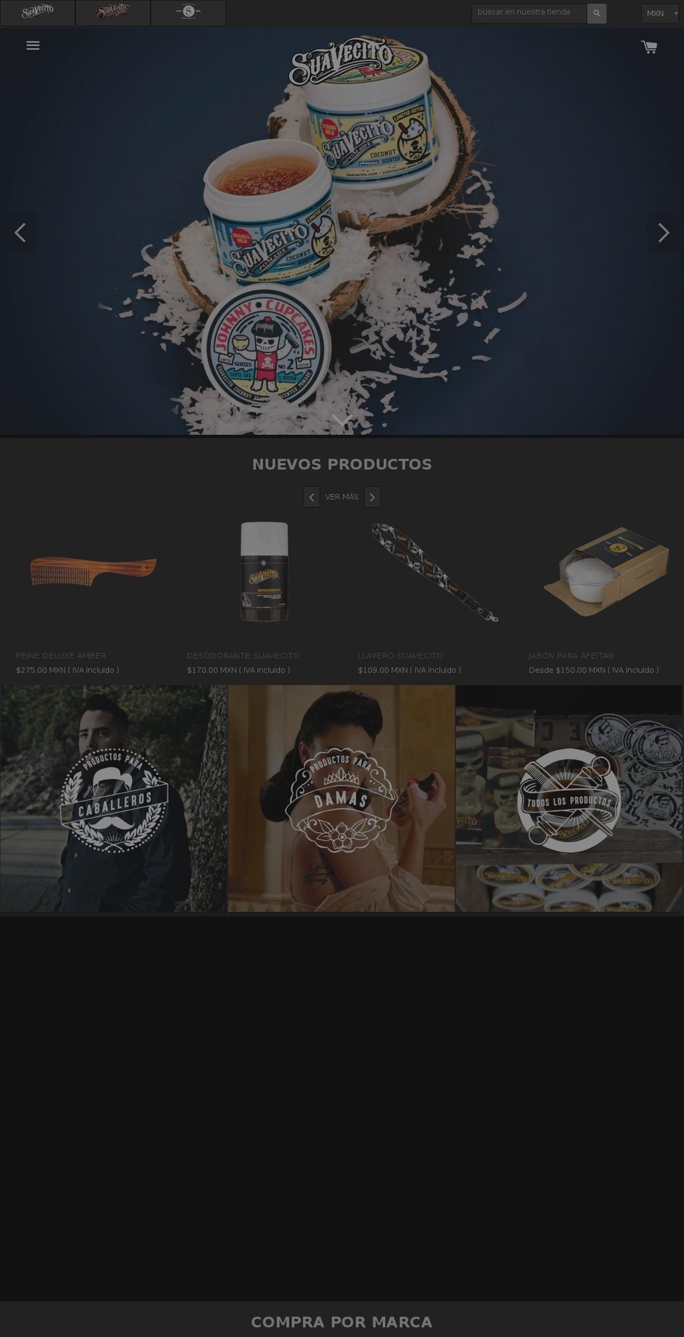 suavecitopomade.com.mx shopify website screenshot