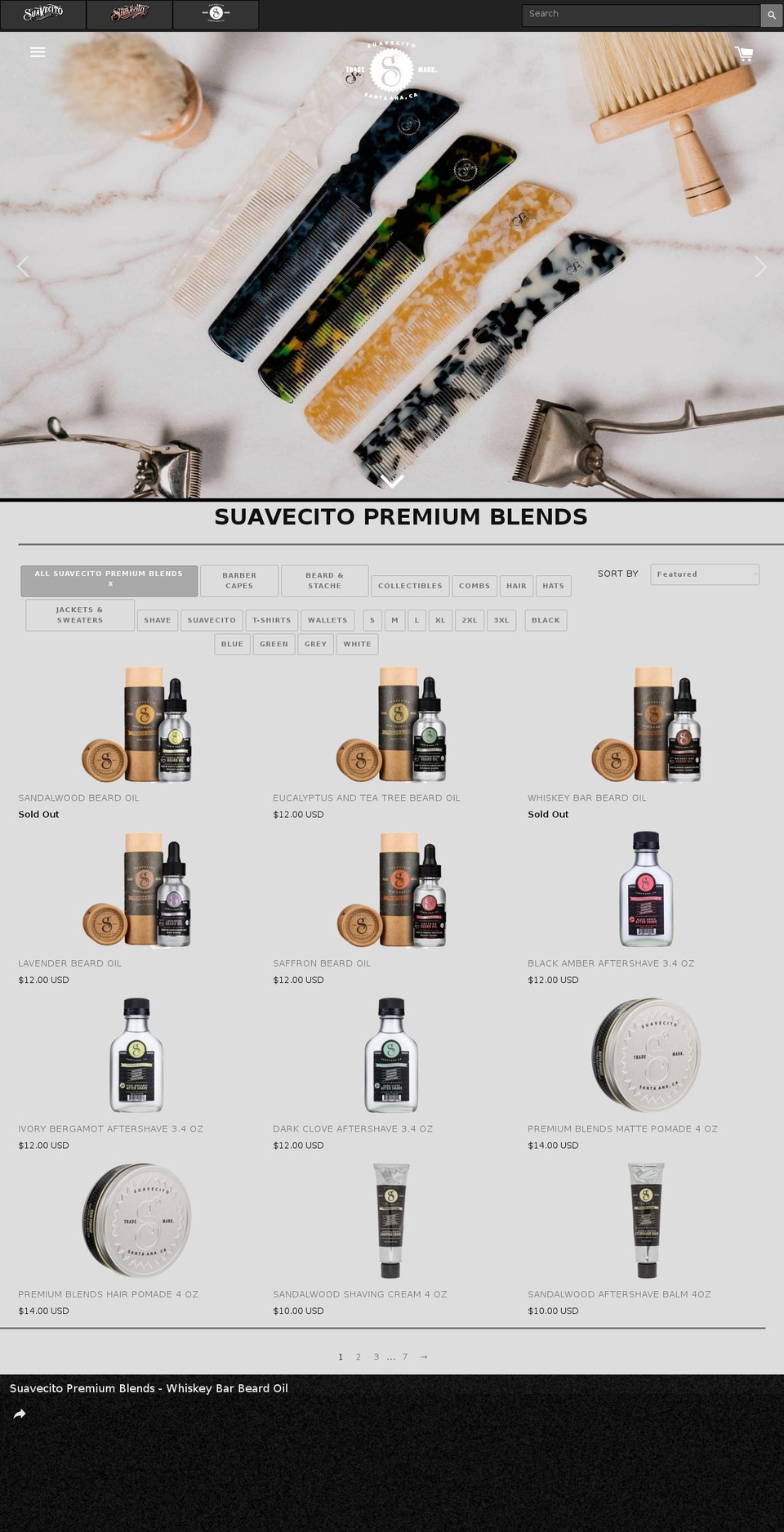 Suavecito 2017 1.5 Shopify theme site example suavecitopremium.com