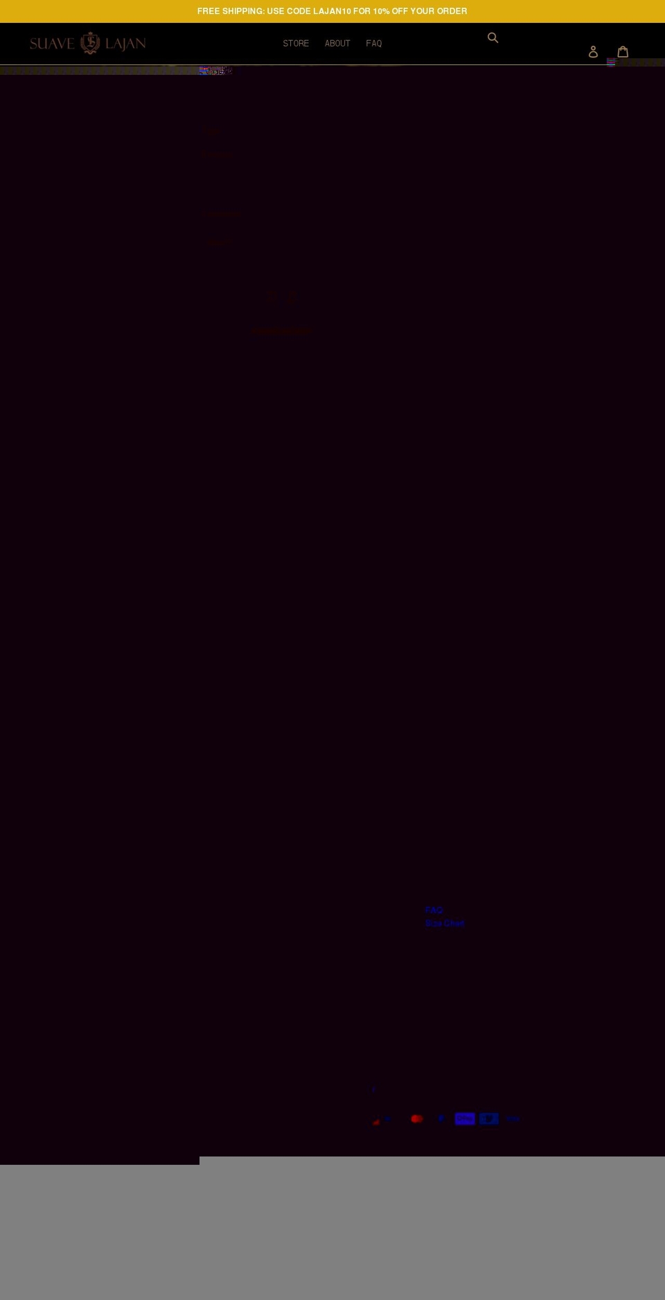 suavelajan.com shopify website screenshot