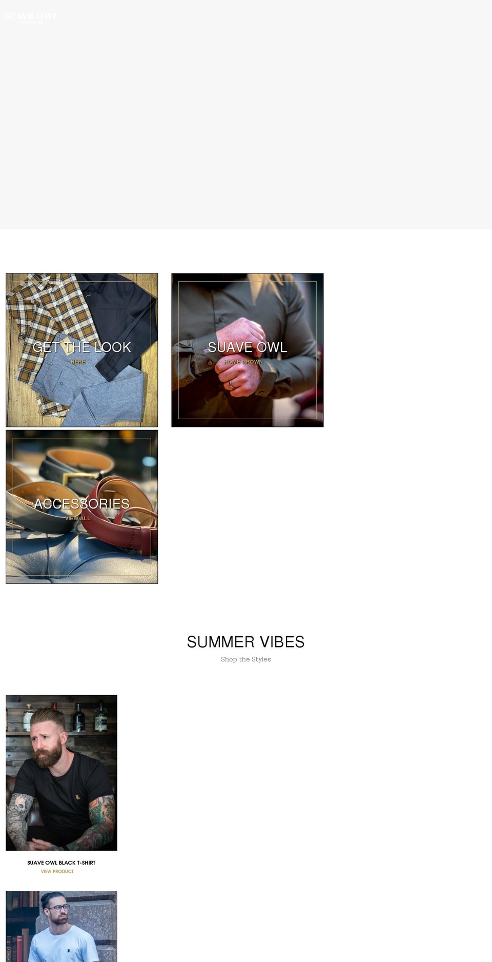 suaveowl.co.uk shopify website screenshot