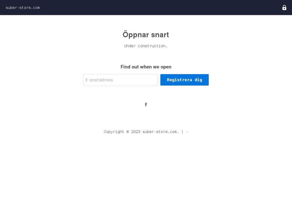 suber-store.com — Shopify storefront screenshot