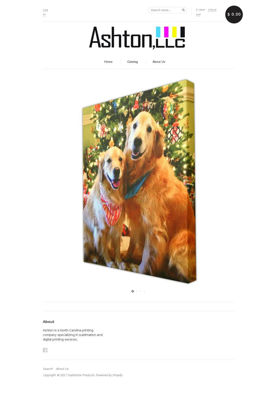 sublimatedproducts.com shopify website screenshot