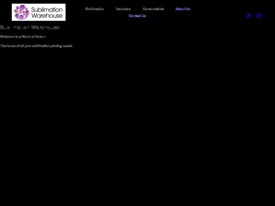sublimation-warehouse.com shopify website screenshot
