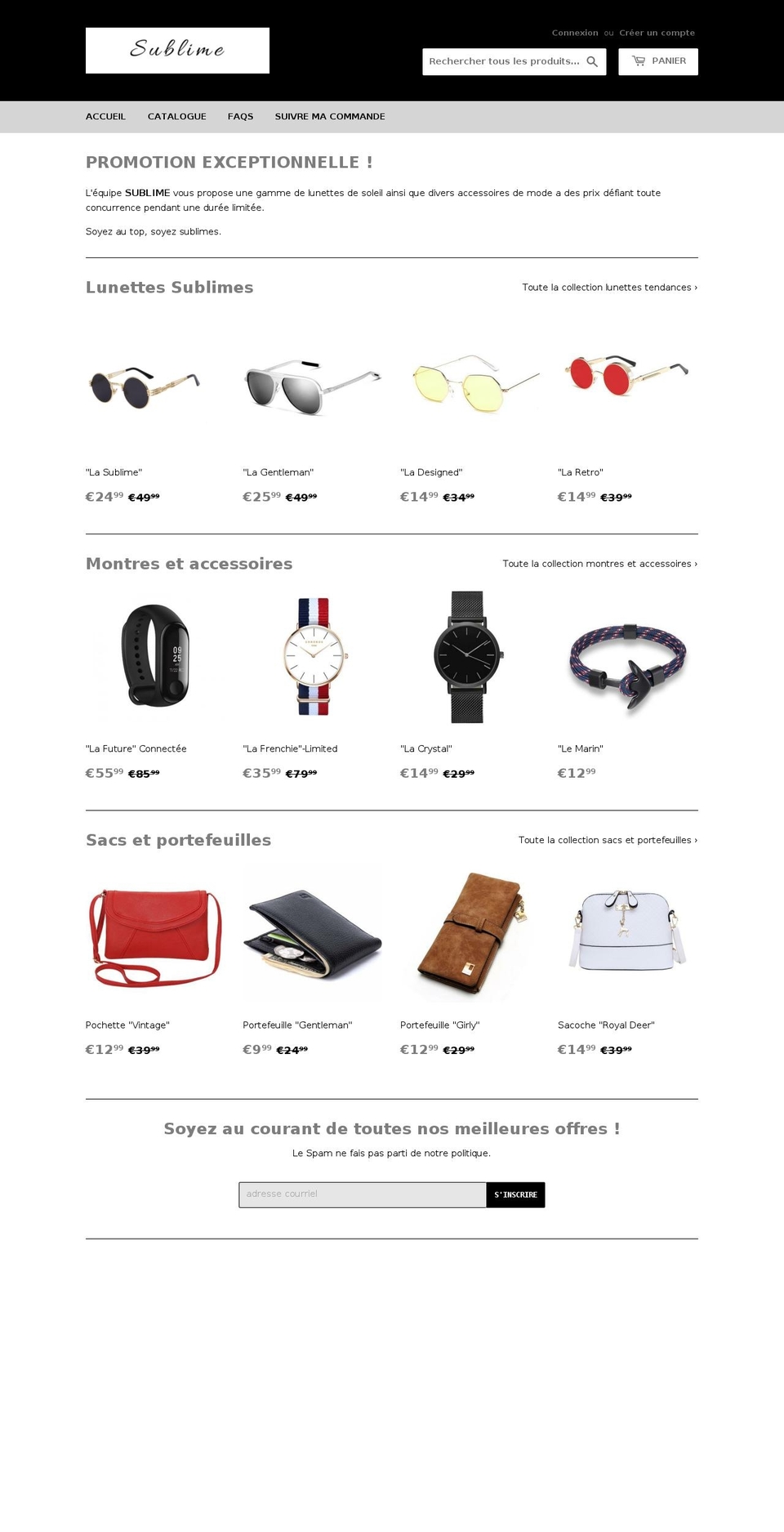 sublime-look.com — Shopify storefront screenshot
