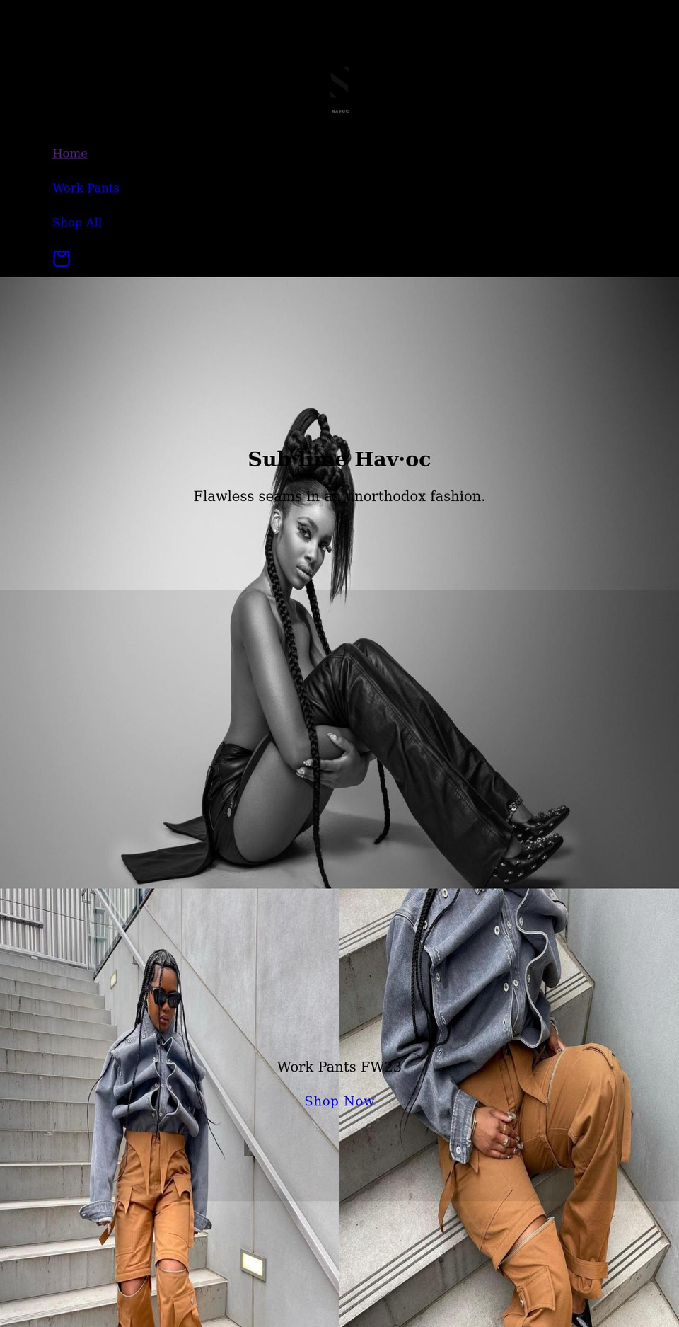 sublimehavoc.com shopify website screenshot