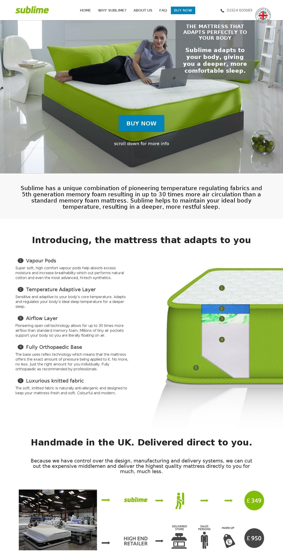 welldone-v1-6-4 Shopify theme site example sublimemattress.com