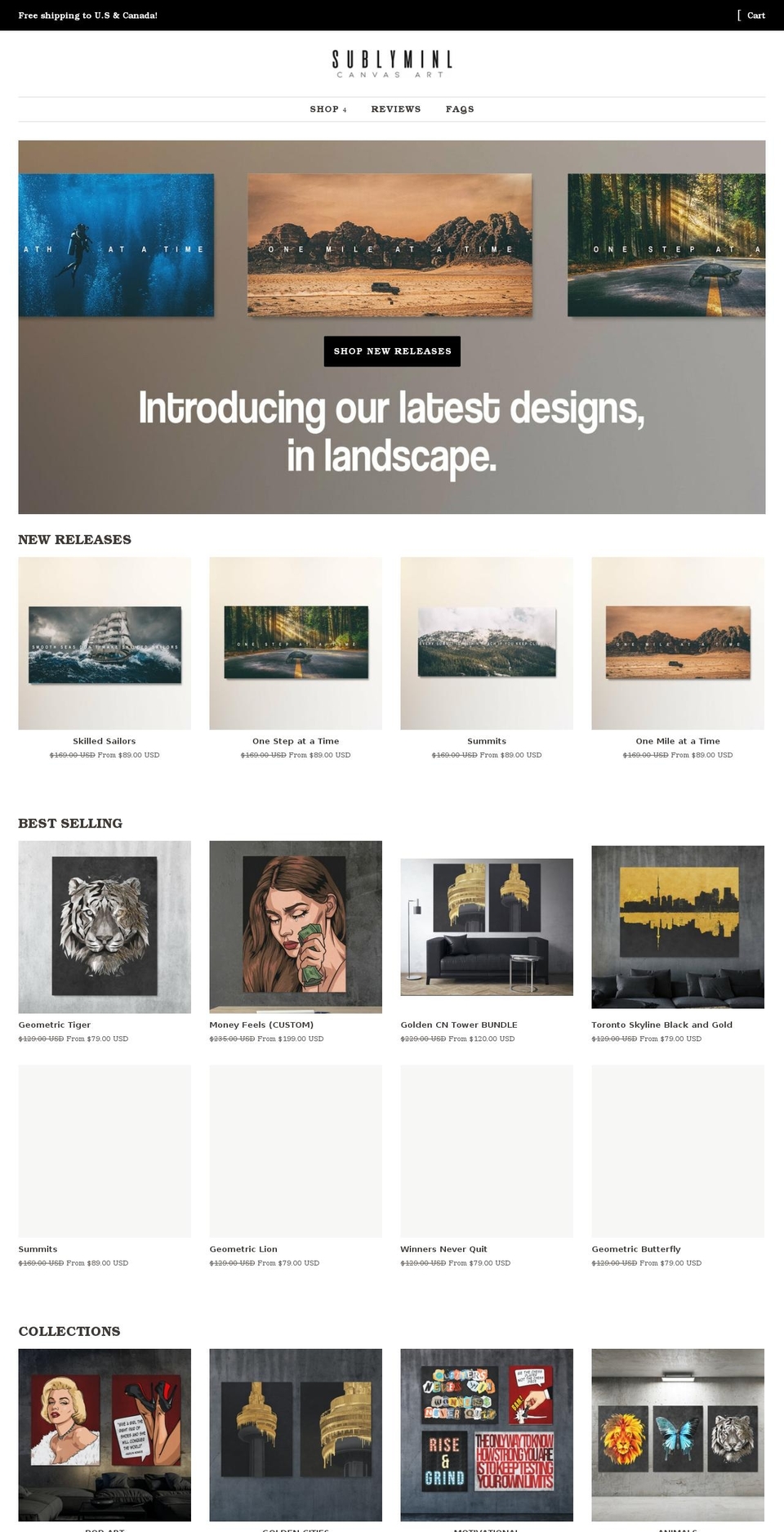 sublyminl.com shopify website screenshot
