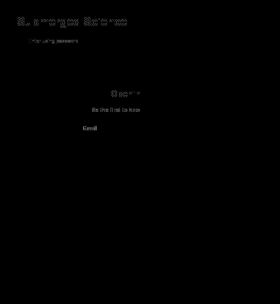 submergedscience.com shopify website screenshot