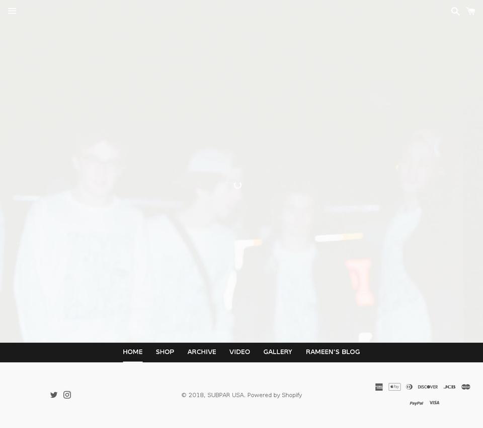 subparusa.com shopify website screenshot