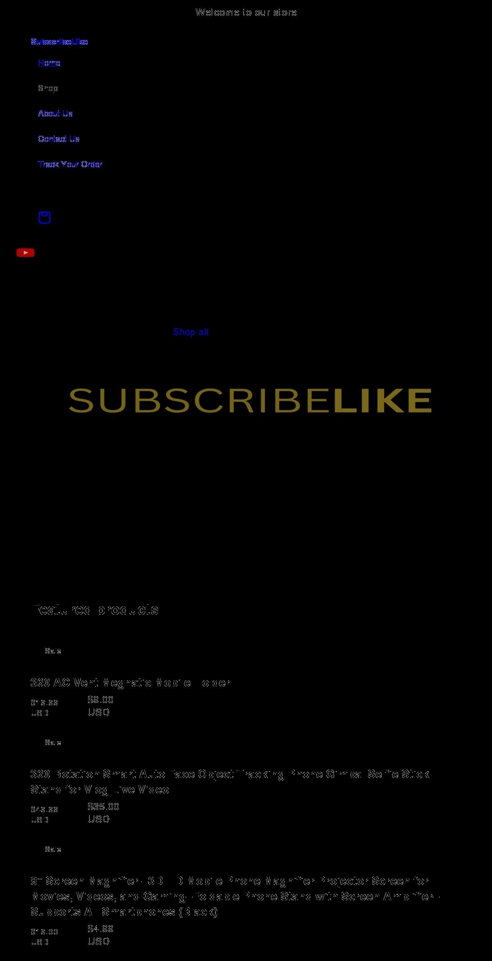 subscribelike.com shopify website screenshot