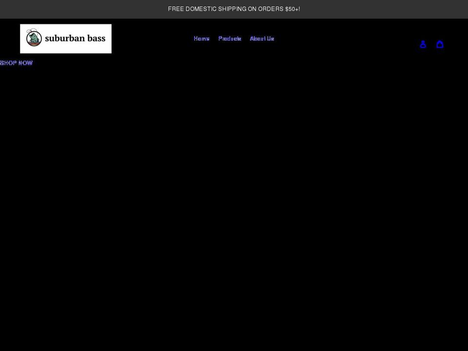 suburbanbass.com shopify website screenshot