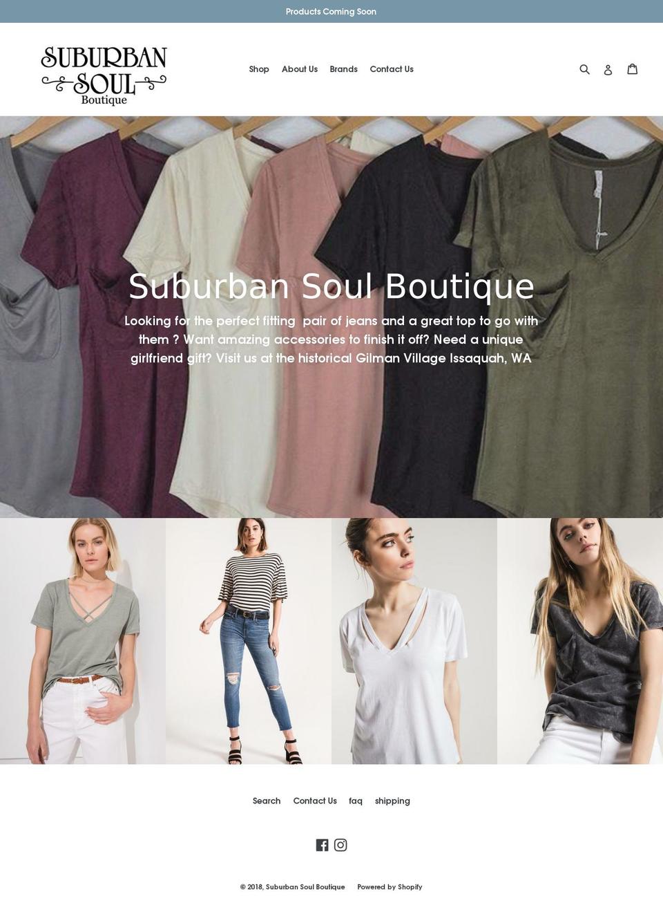 suburbansouls.com — Shopify storefront screenshot