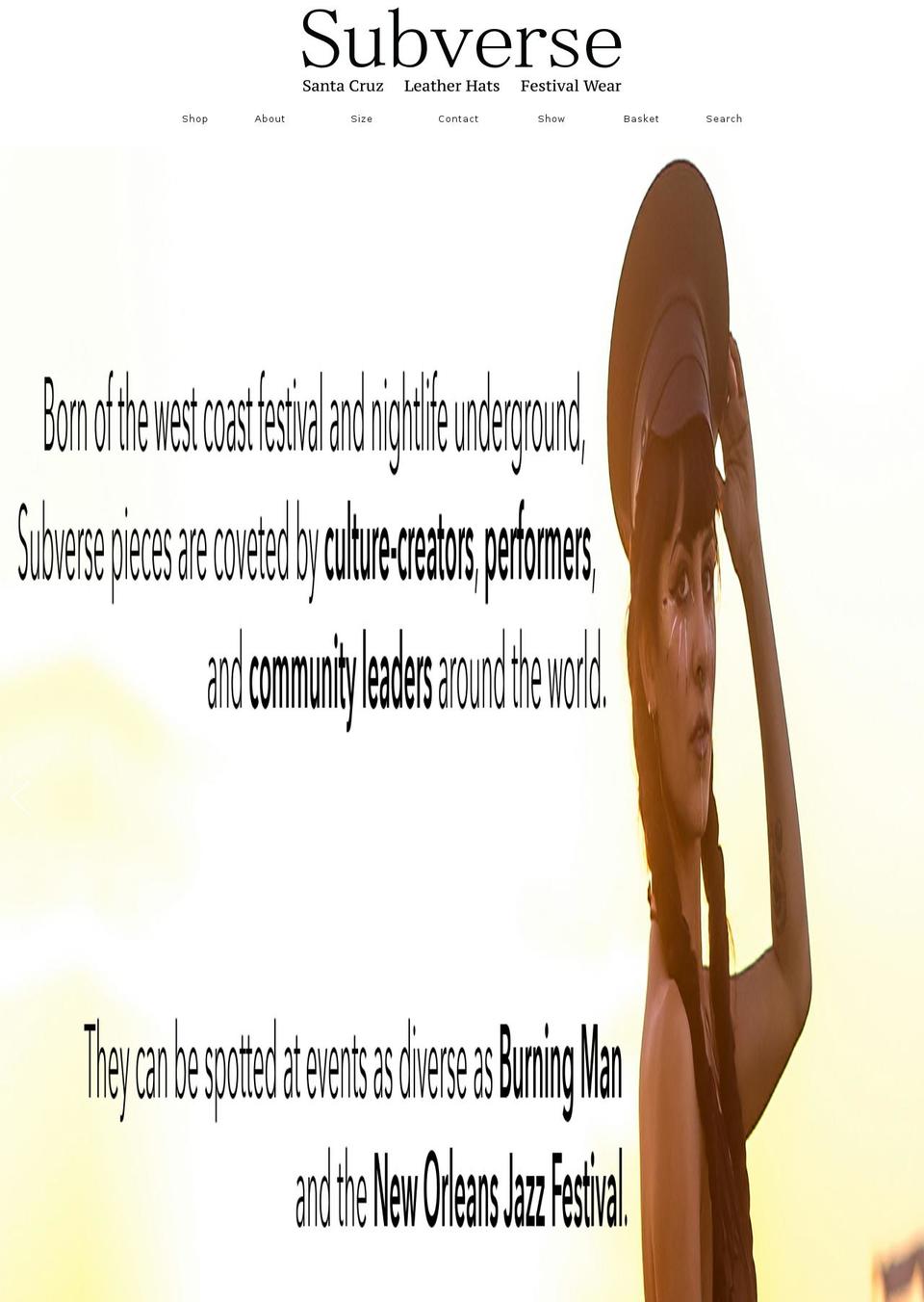 subverseindustries.com shopify website screenshot