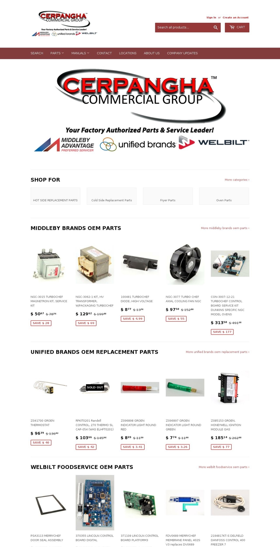 subwayparts.com — Shopify storefront screenshot