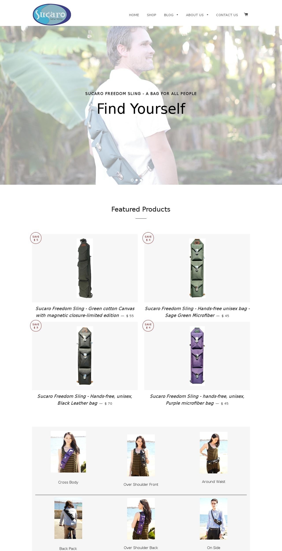 sucaro.com shopify website screenshot