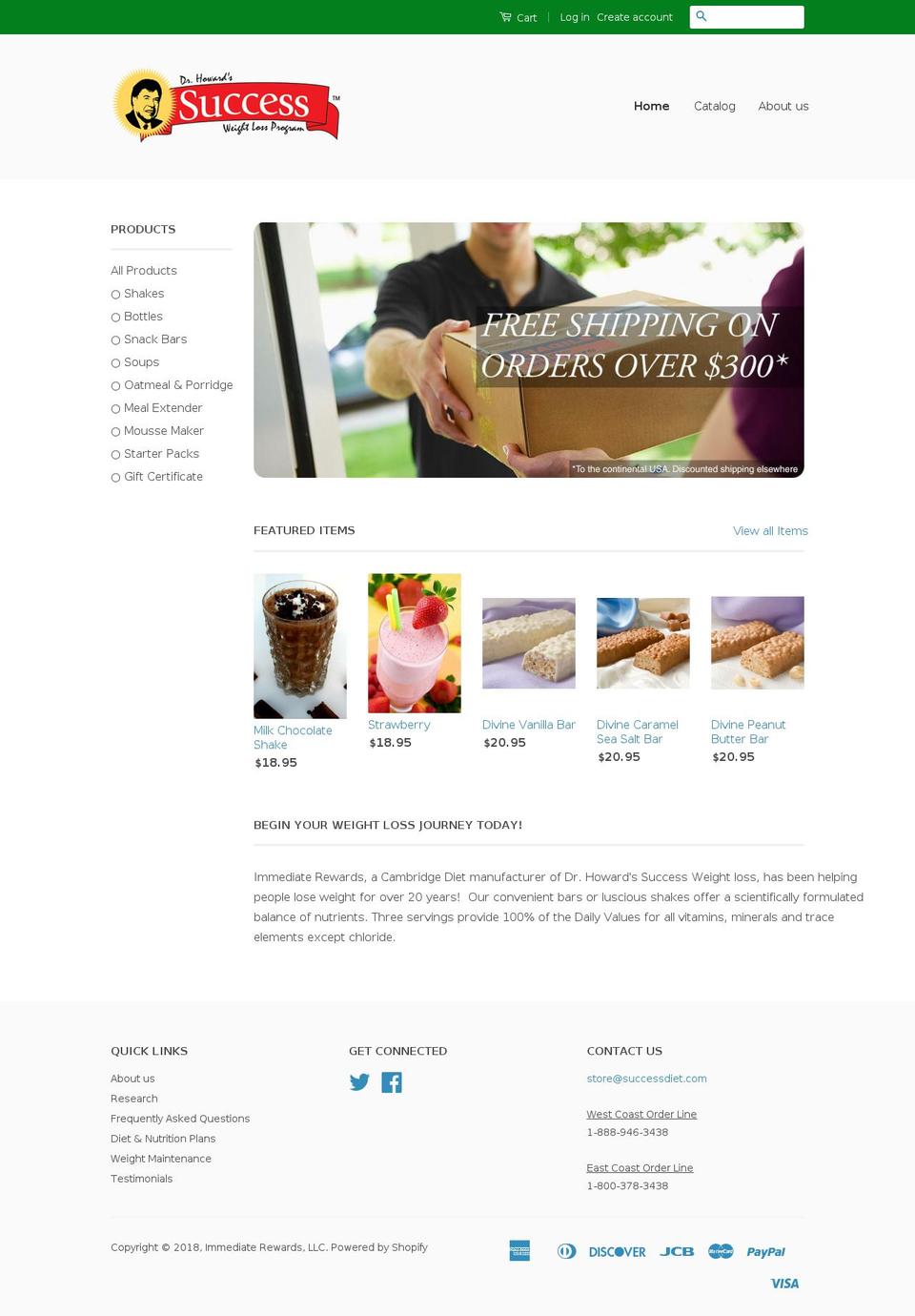 successdiet.com shopify website screenshot