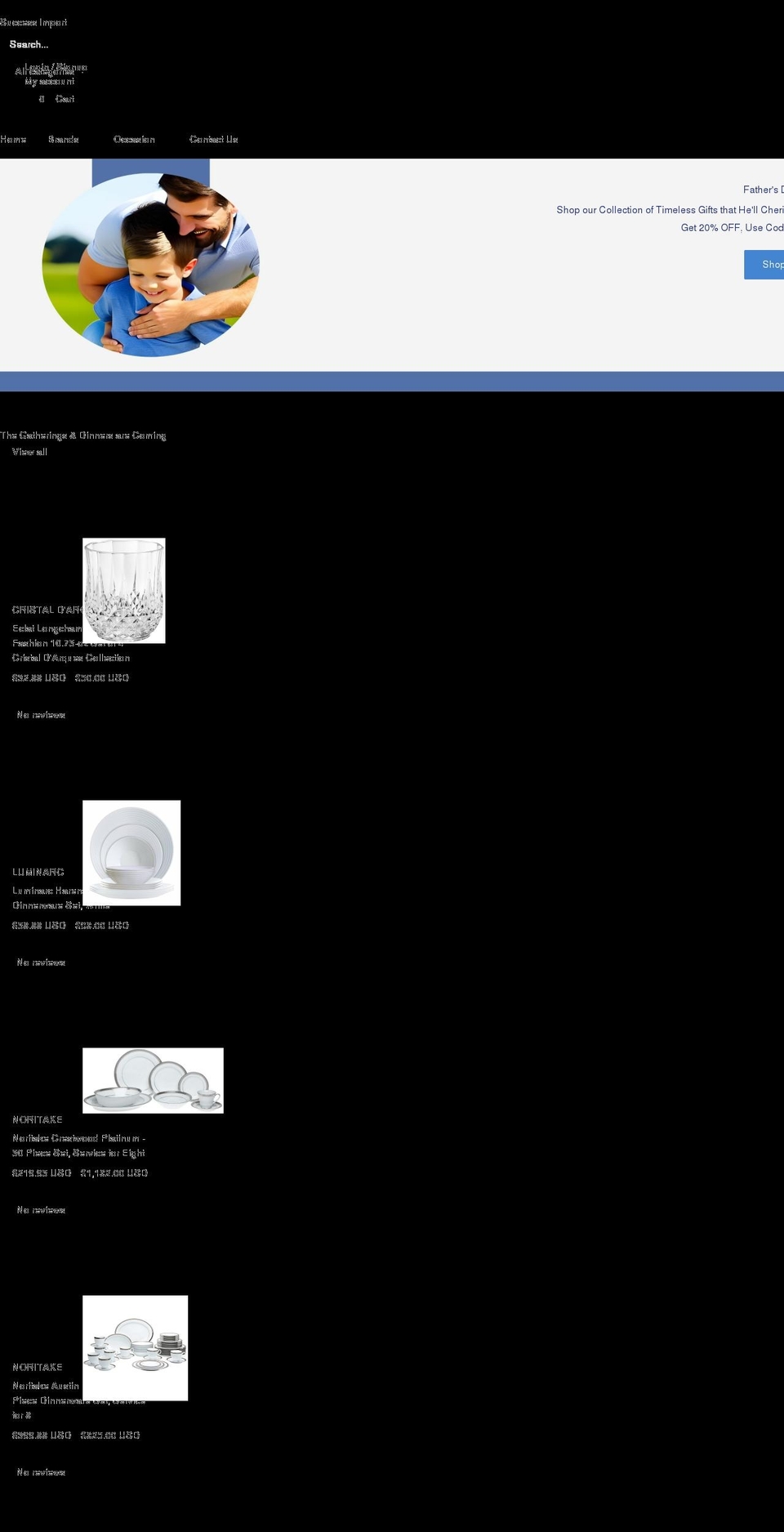 successimport.com shopify website screenshot