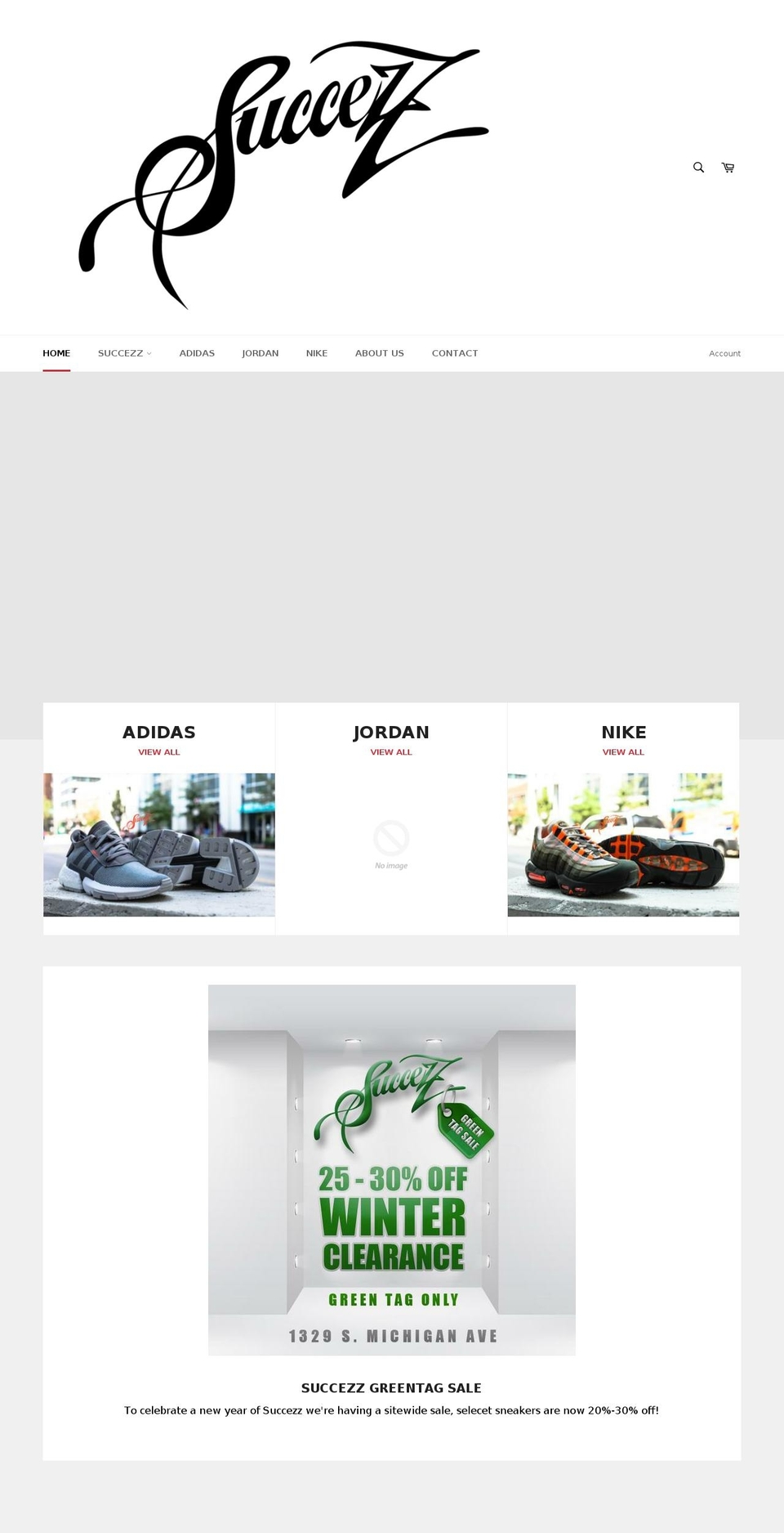 succezzchicago.com — Shopify storefront screenshot