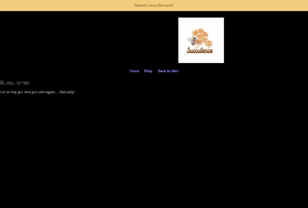 succulenceee.com shopify website screenshot