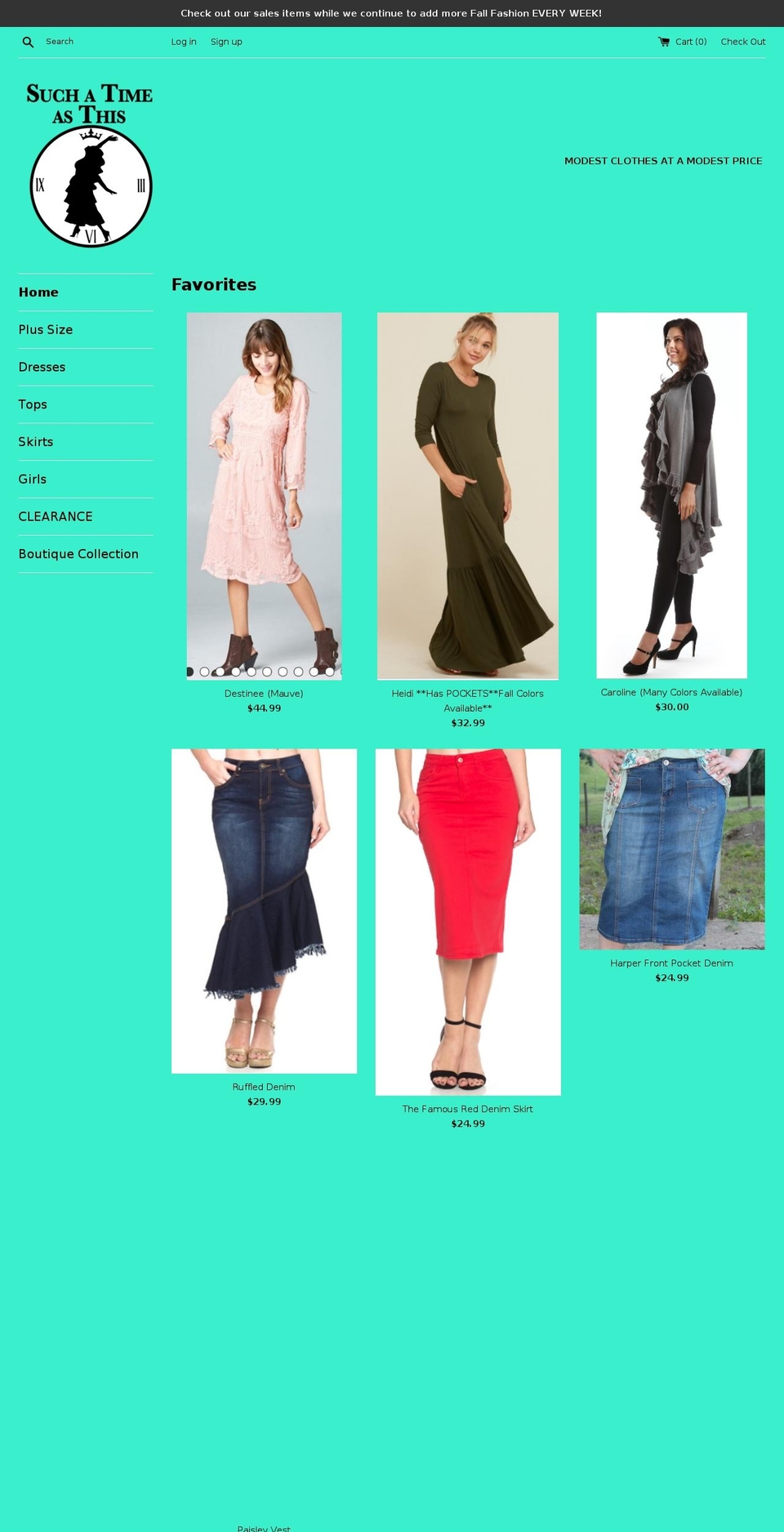 suchatimeasthisclothing.com — Shopify storefront screenshot