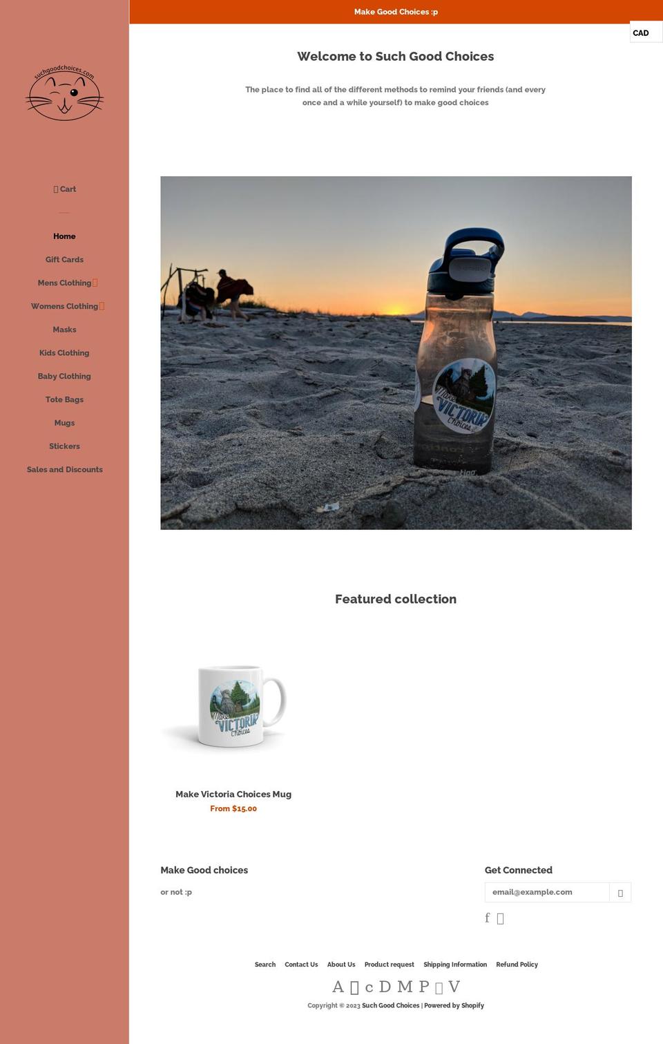 suchgoodchoices.com — Shopify storefront screenshot