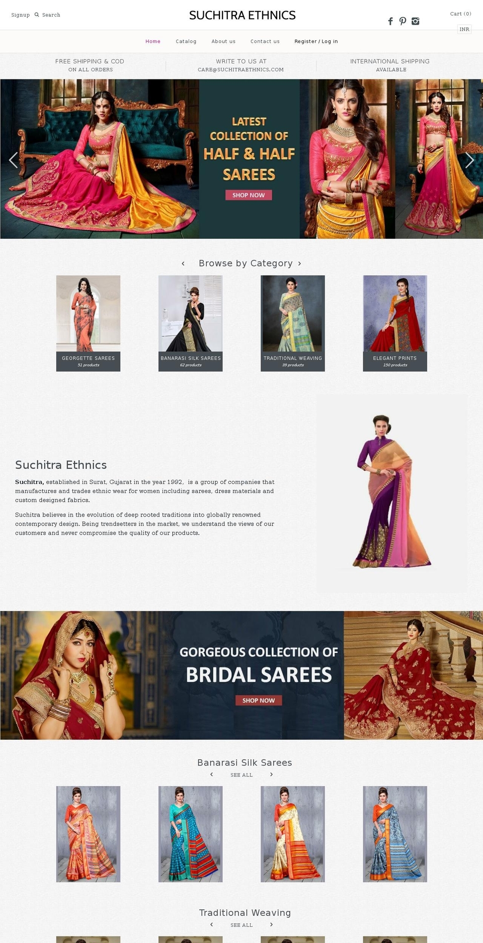 suchitrafashion.com — Shopify storefront screenshot
