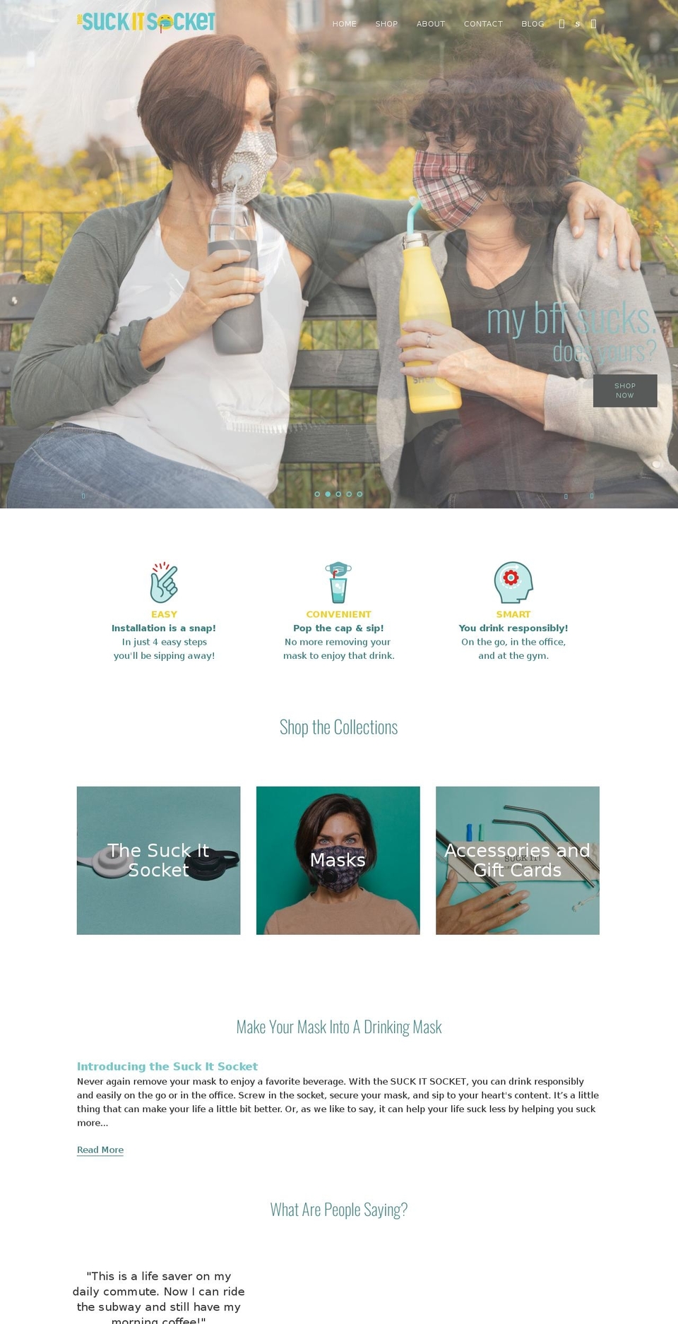 suckitsocket.com shopify website screenshot