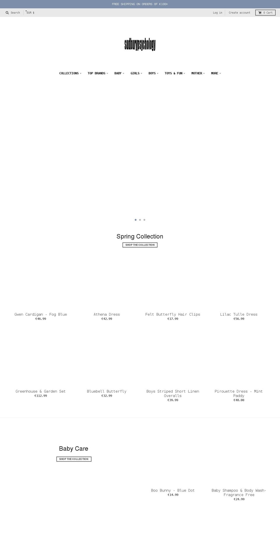 sudburypsychology.com shopify website screenshot