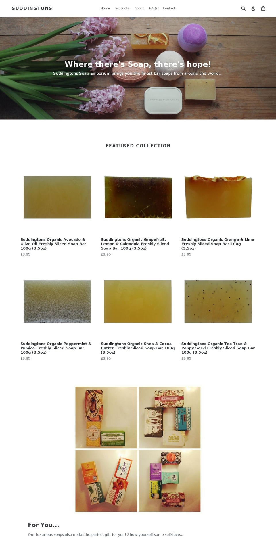 suddingtons.com — Shopify storefront screenshot