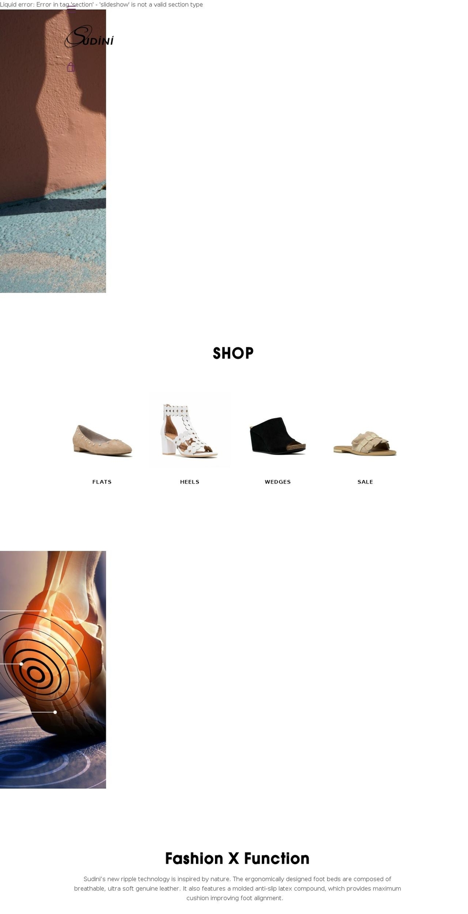 sudini.com — Shopify storefront screenshot