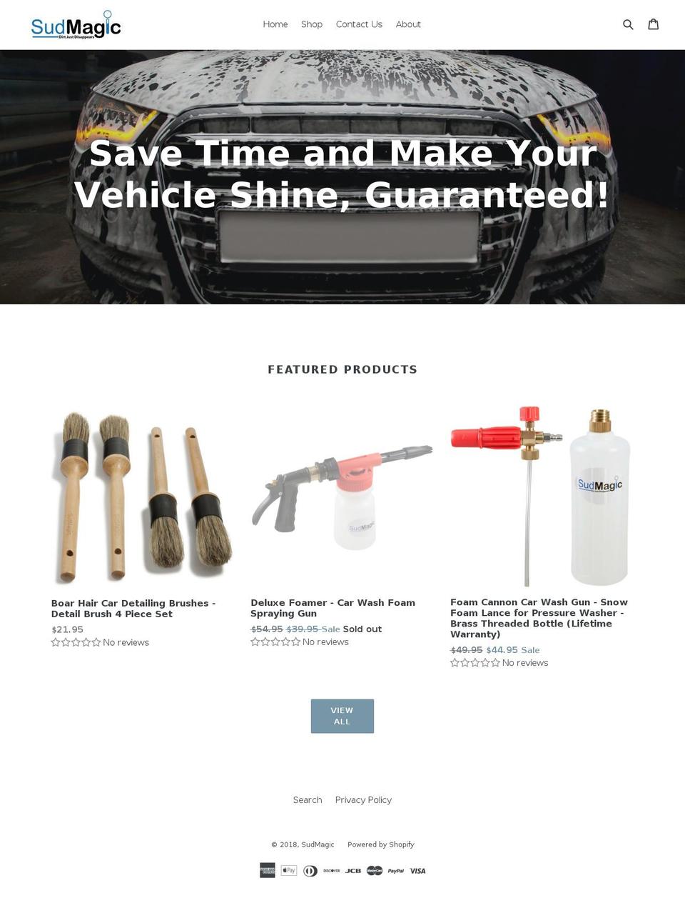 sudmagic.com shopify website screenshot