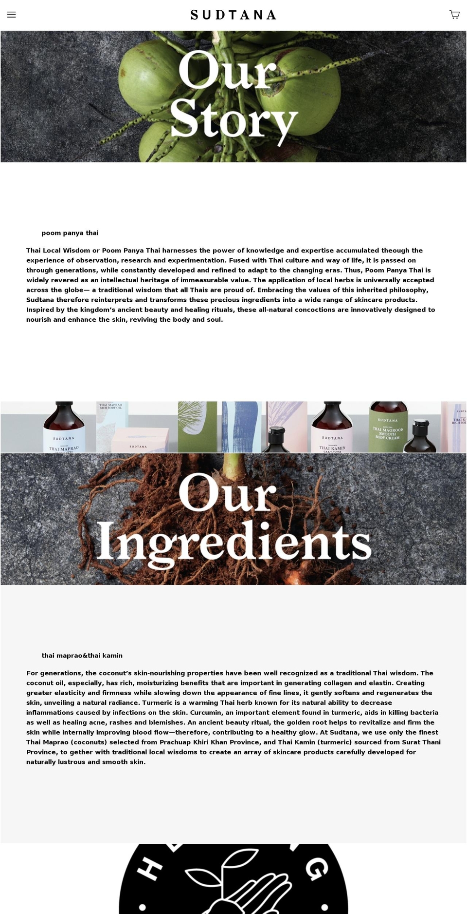 sudtana.com shopify website screenshot