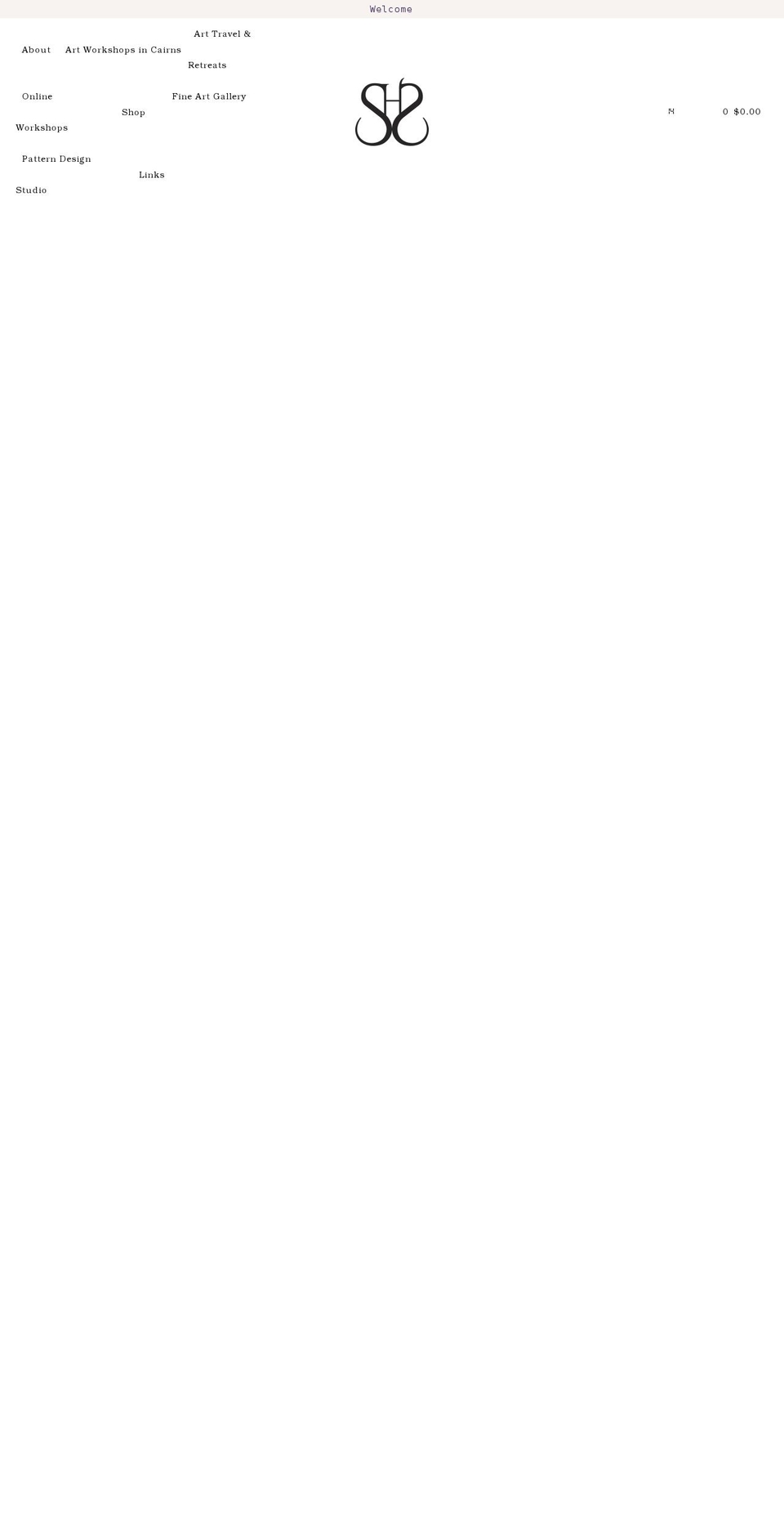 suecreatesart.com shopify website screenshot