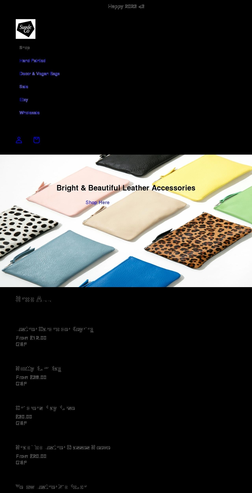 suedeandco.co.uk shopify website screenshot