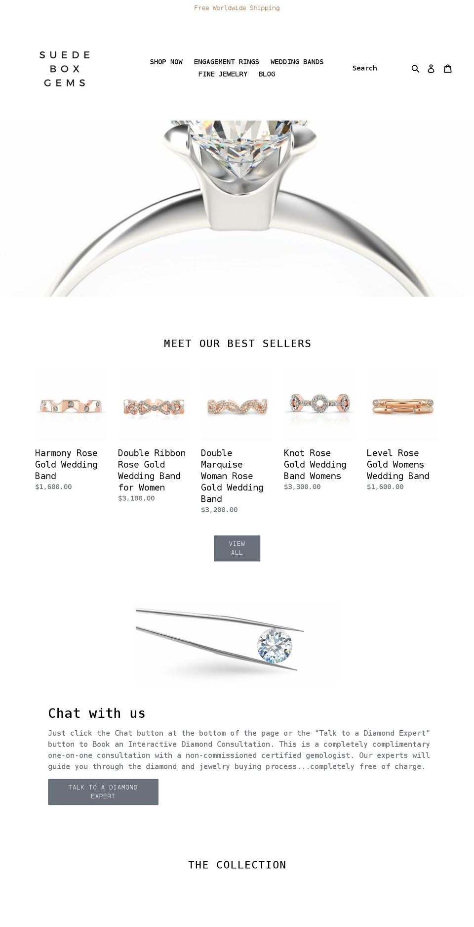 suedeboxgems.com shopify website screenshot