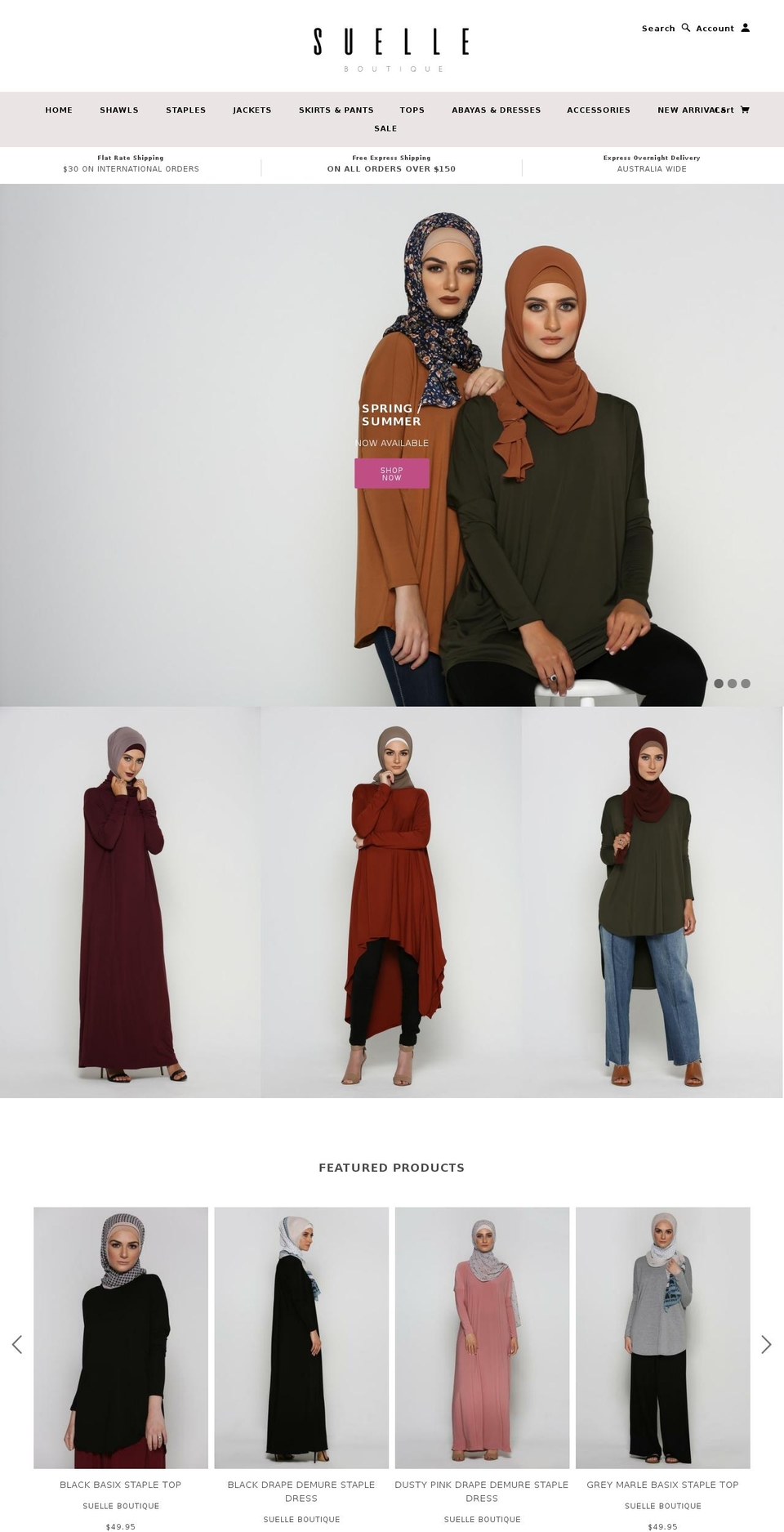 suelleboutique.com shopify website screenshot