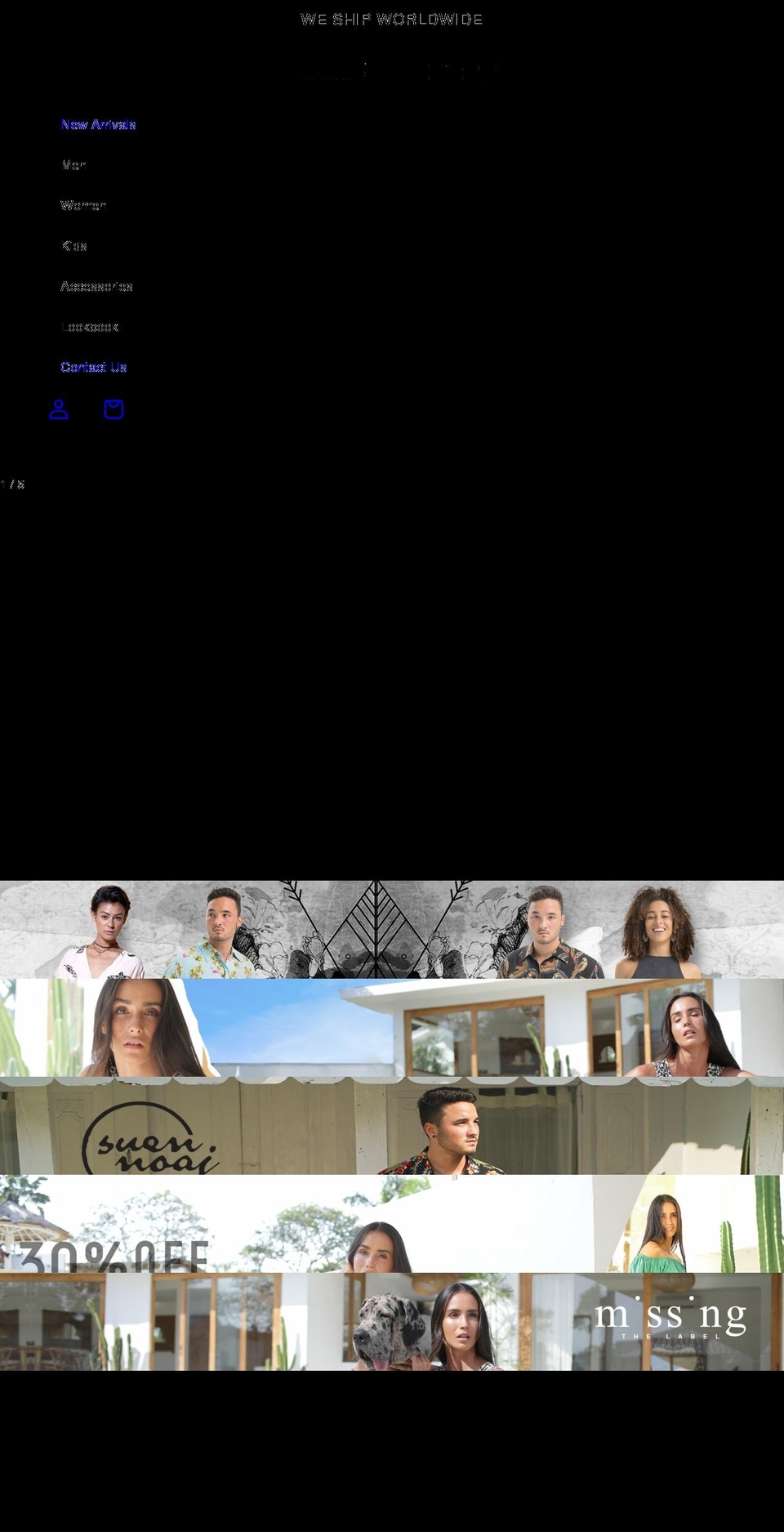 suennoaj.com shopify website screenshot