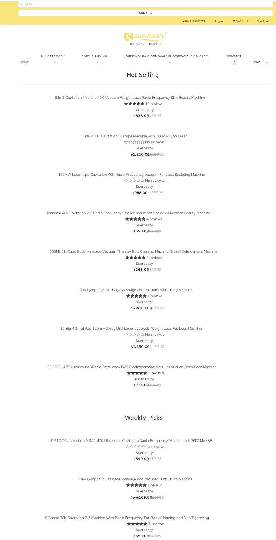 suerbeatyonline.com shopify website screenshot