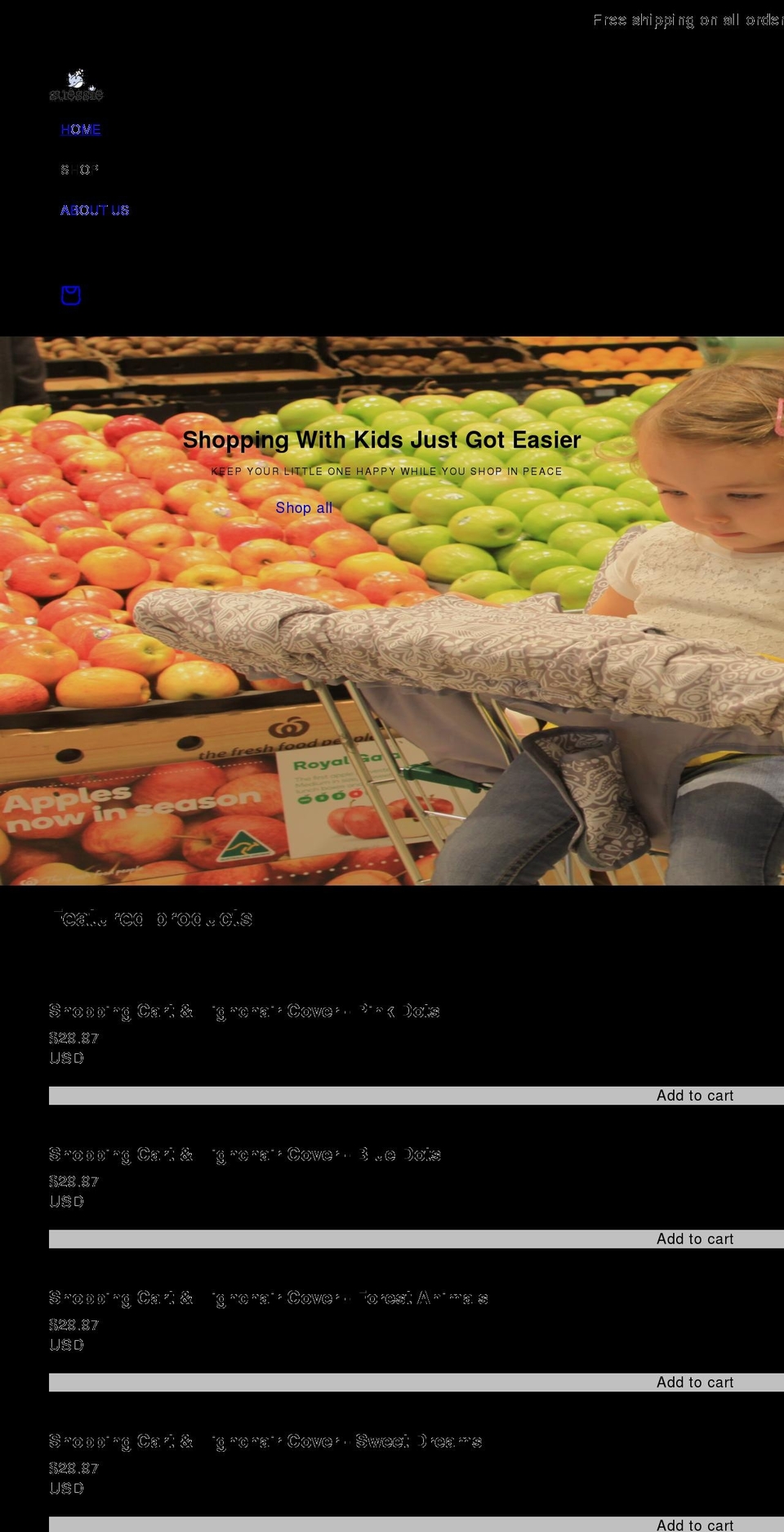 suessie.com shopify website screenshot