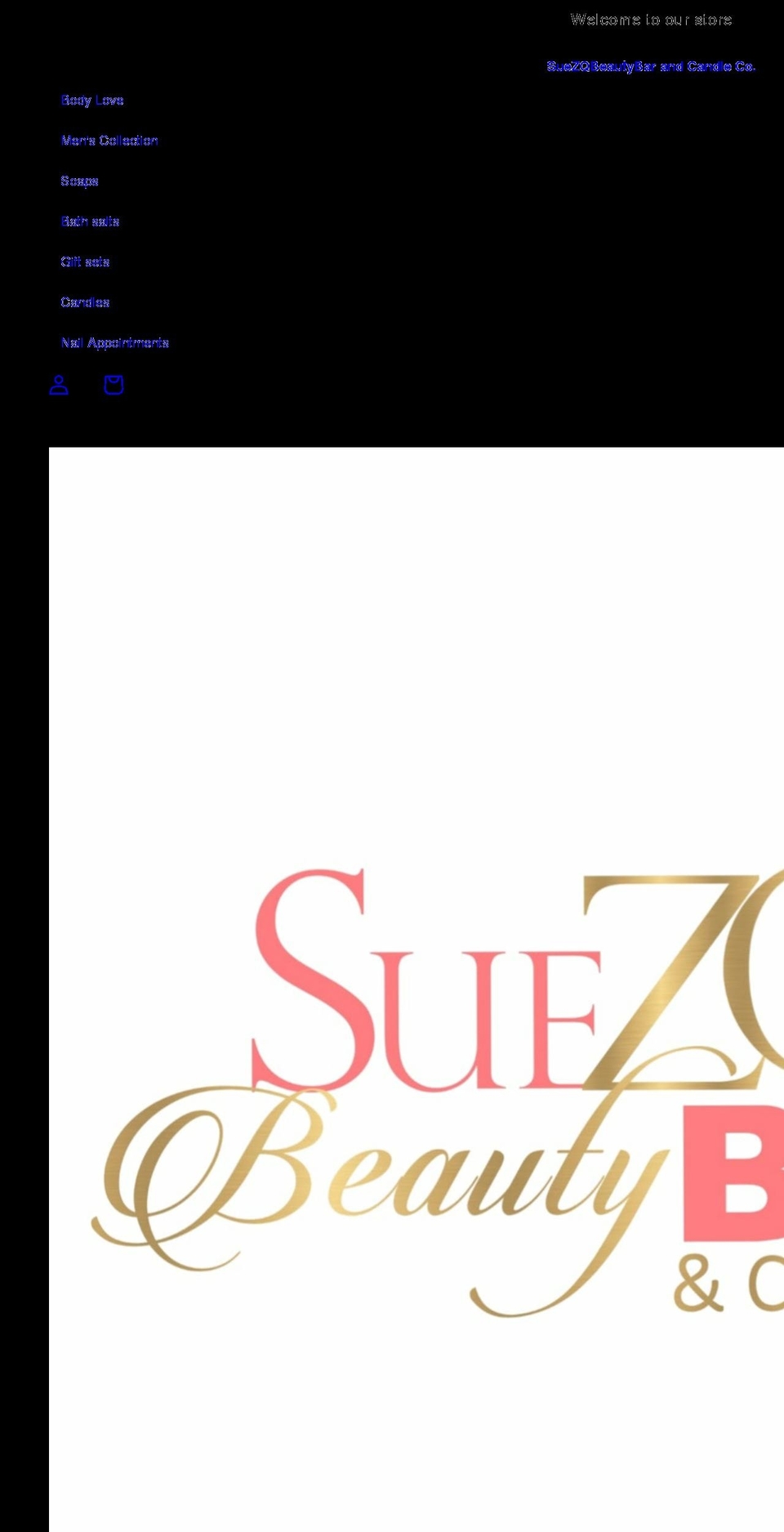 suezqbeautybar.com shopify website screenshot