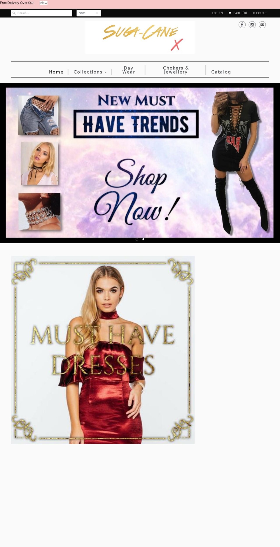 suga-cane.com — Shopify storefront screenshot