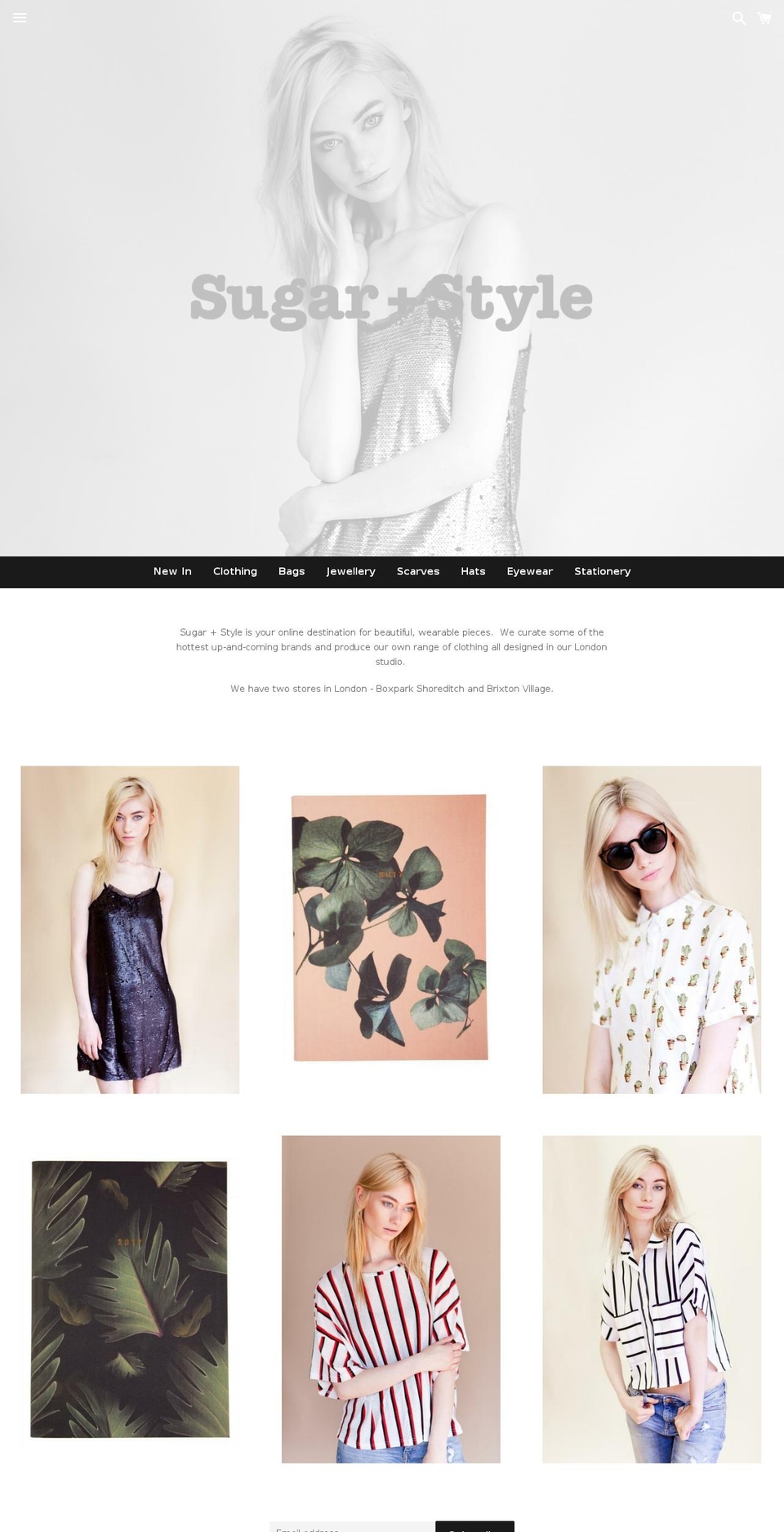 sugarandstyle.co.uk shopify website screenshot