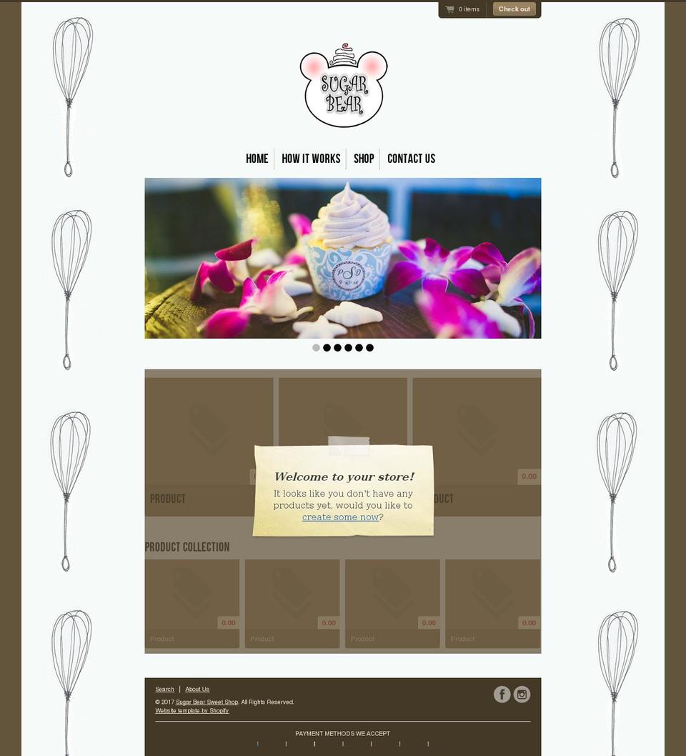 sugarbearsweetshop.com shopify website screenshot