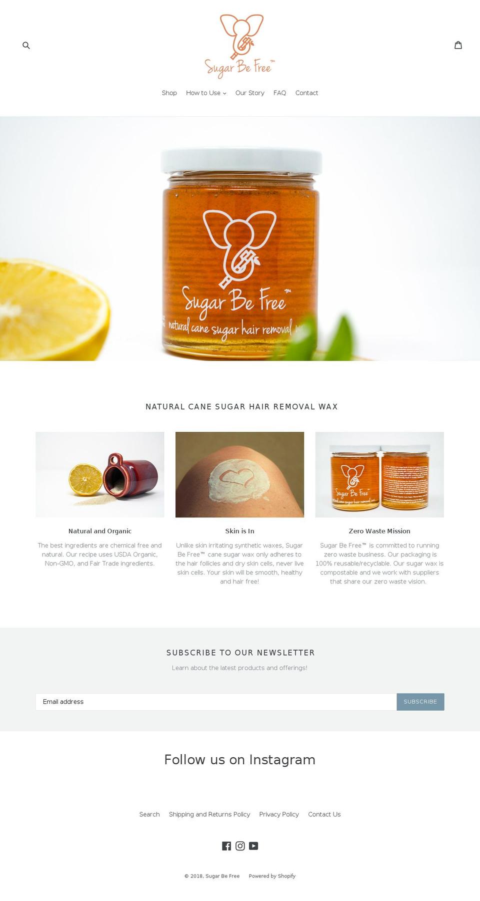 sugarbefree.com shopify website screenshot